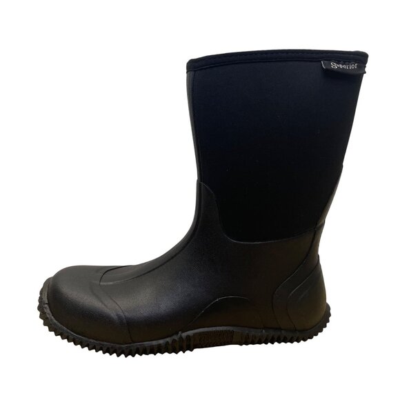 Statesman Unisex Black Rubber Field Runner Waterproof Insulated Boots Sz M11/W12 - Picture 4 of 11